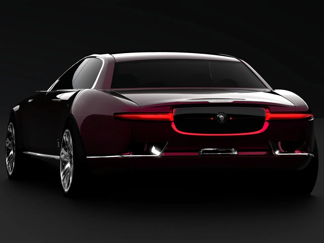 Bertone Jaguar B99 Concept (2011) – zadní tříčtvrteční pohled