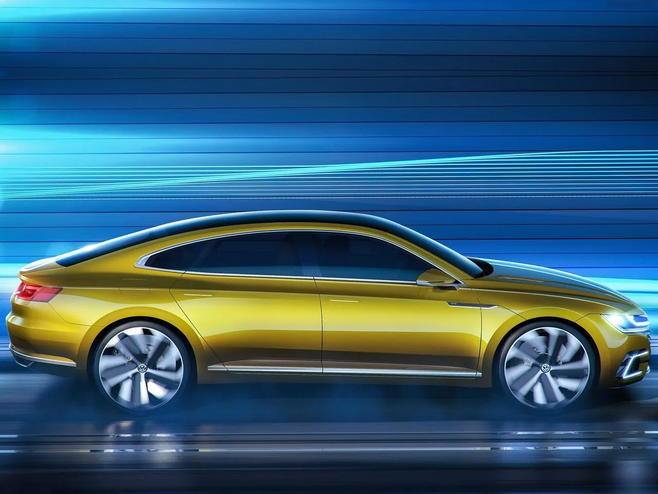 Volkswagen Sport Coupe GTE Concept (2015) – boční profil