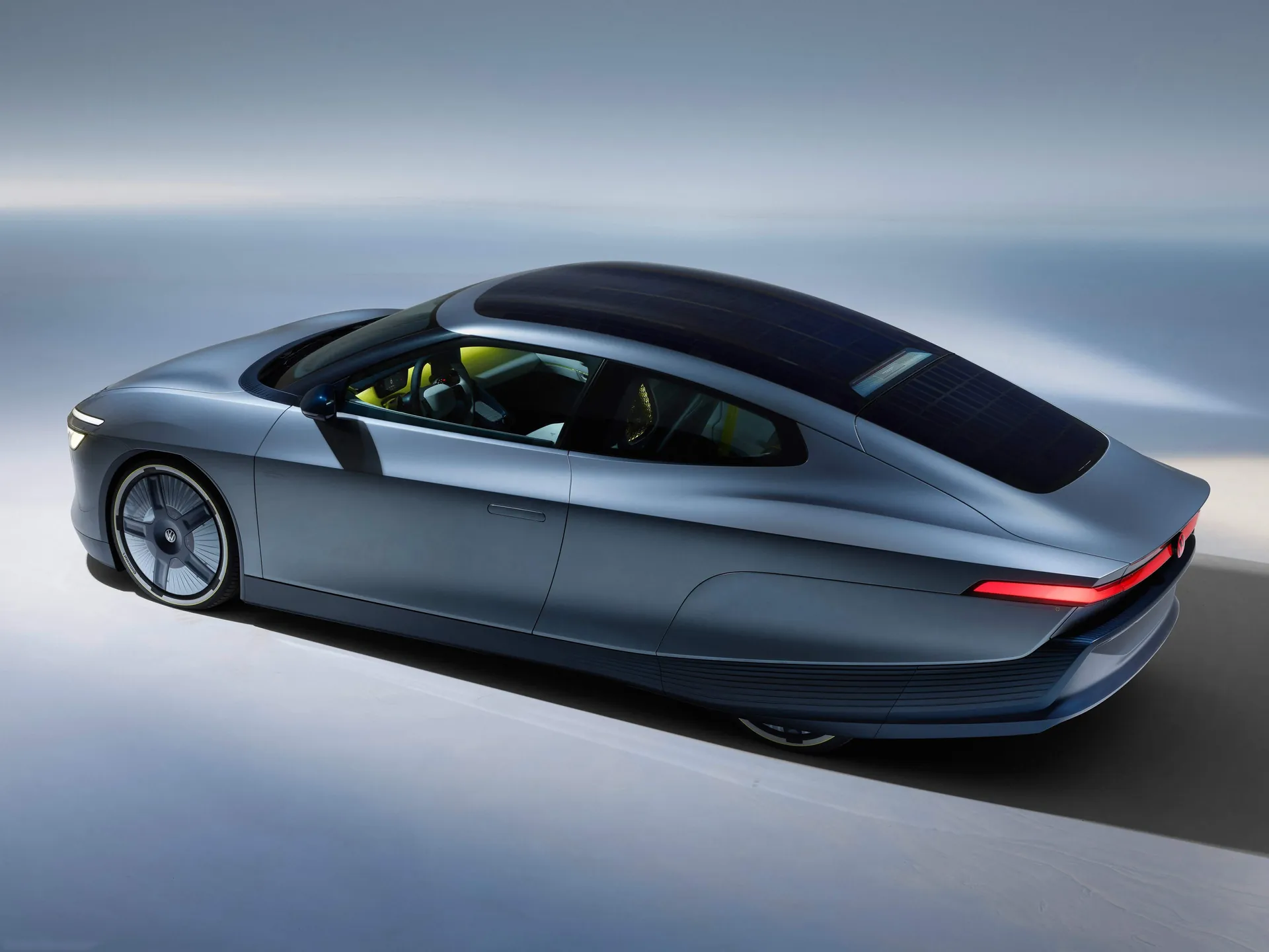 Volkswagen Mission Efficiency Concept (2026) – zadní tříčtvrteční pohled