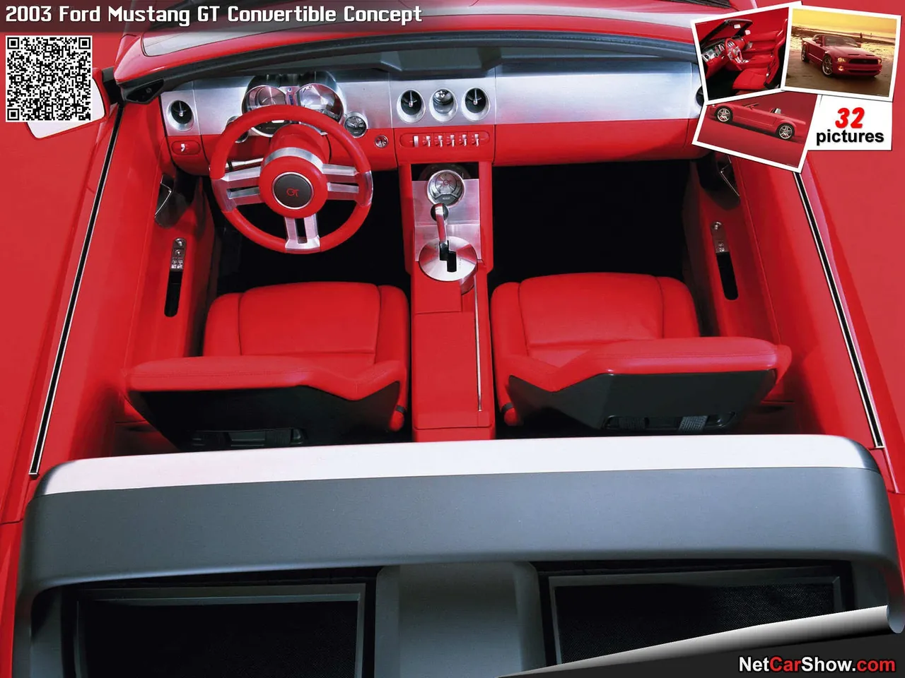 Ford Mustang GT Convertible Concept (2003) – interiér