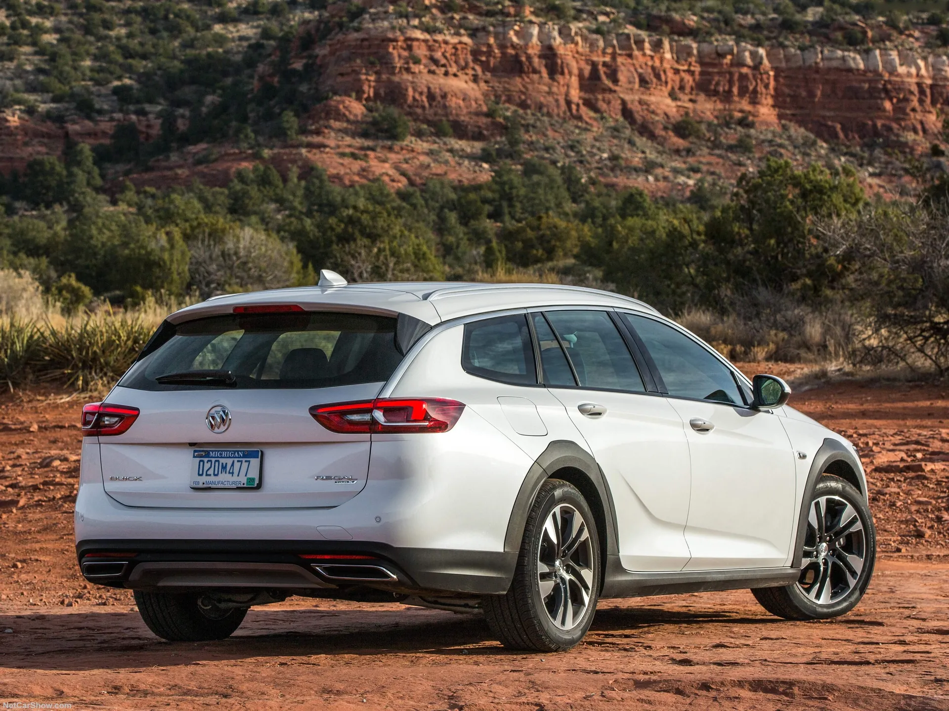 Buick Regal TourX (2018) – zadní tříčtvrteční pohled