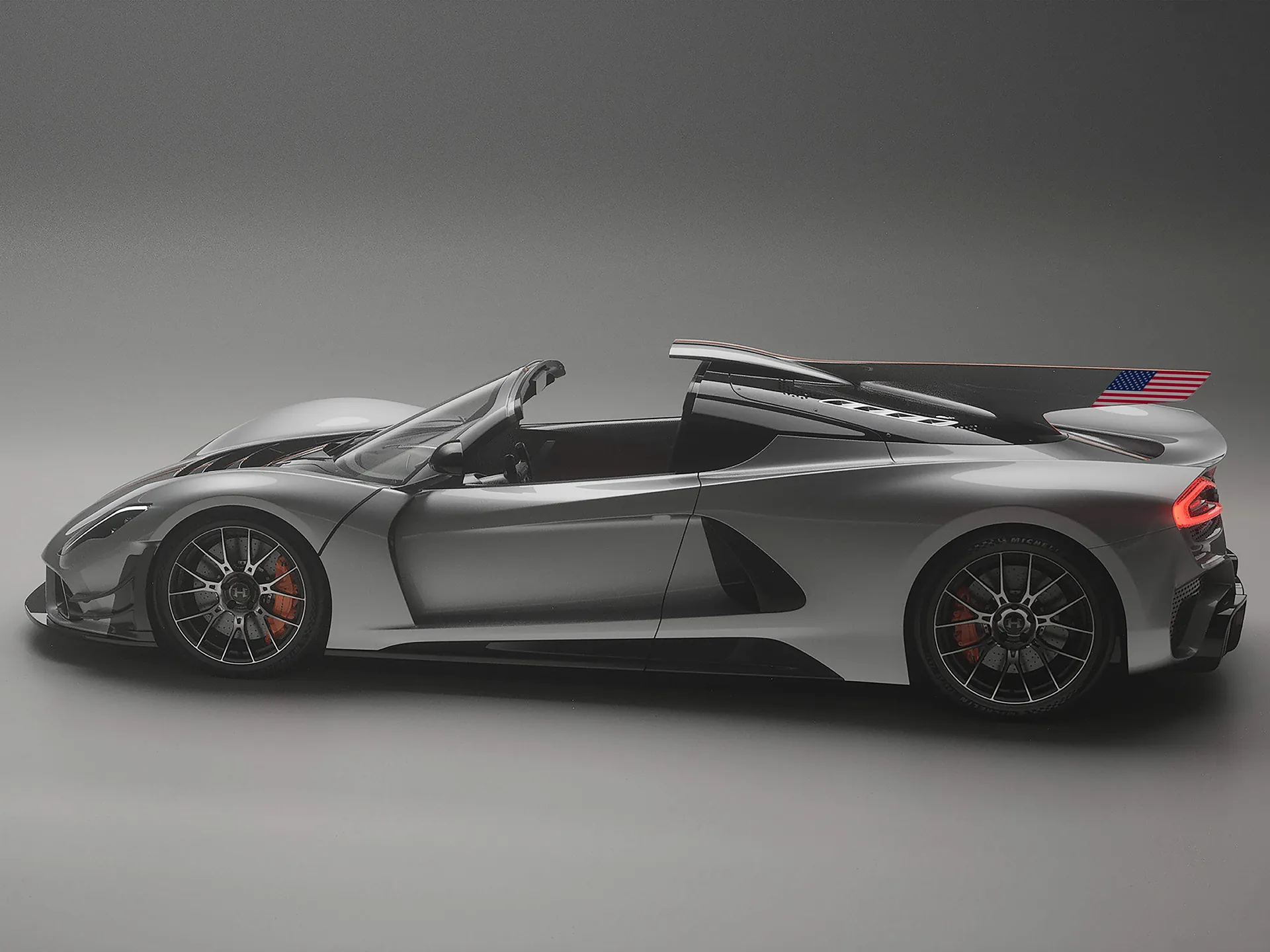 Hennessey Venom F5-M Roadster (2025) – boční profil