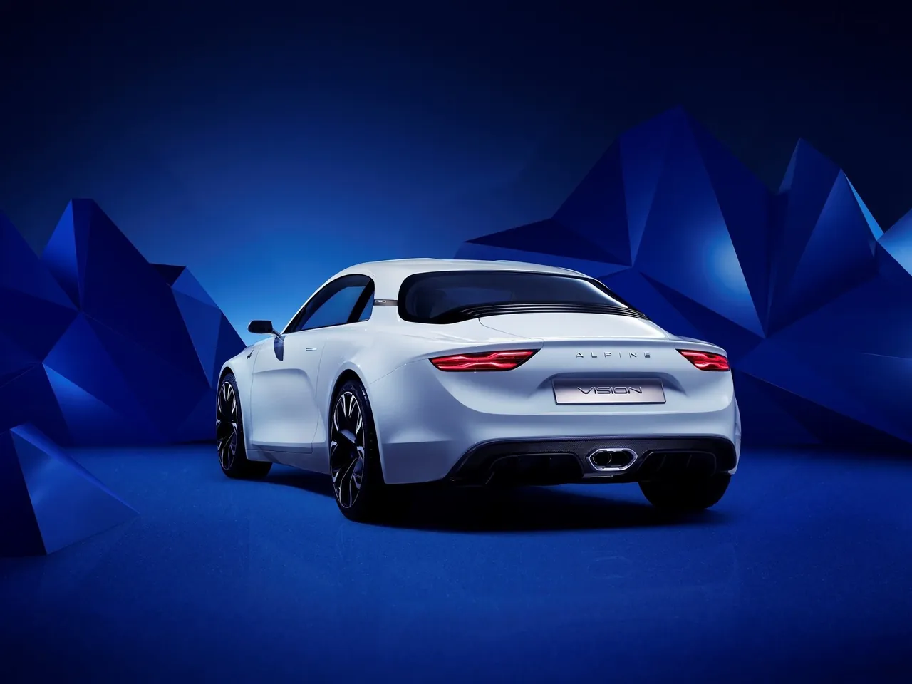 Alpine Vision Concept (2016) – zadní tříčtvrteční pohled