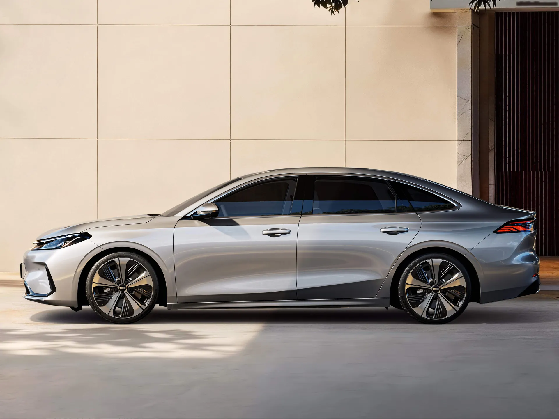 Geely Galaxy A7 EV (2027) – boční profil