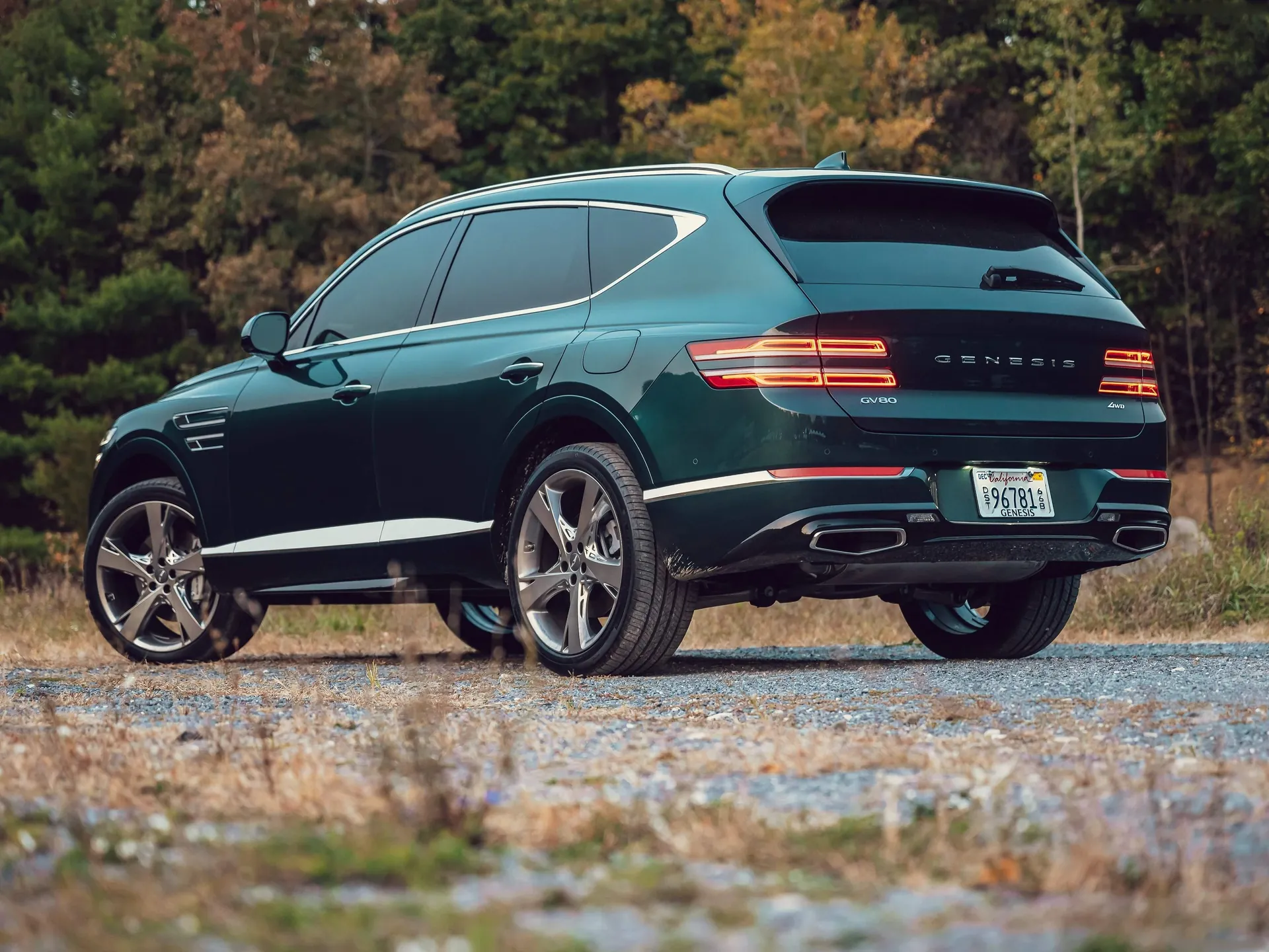 Genesis GV80 (2021) – zadní tříčtvrteční pohled
