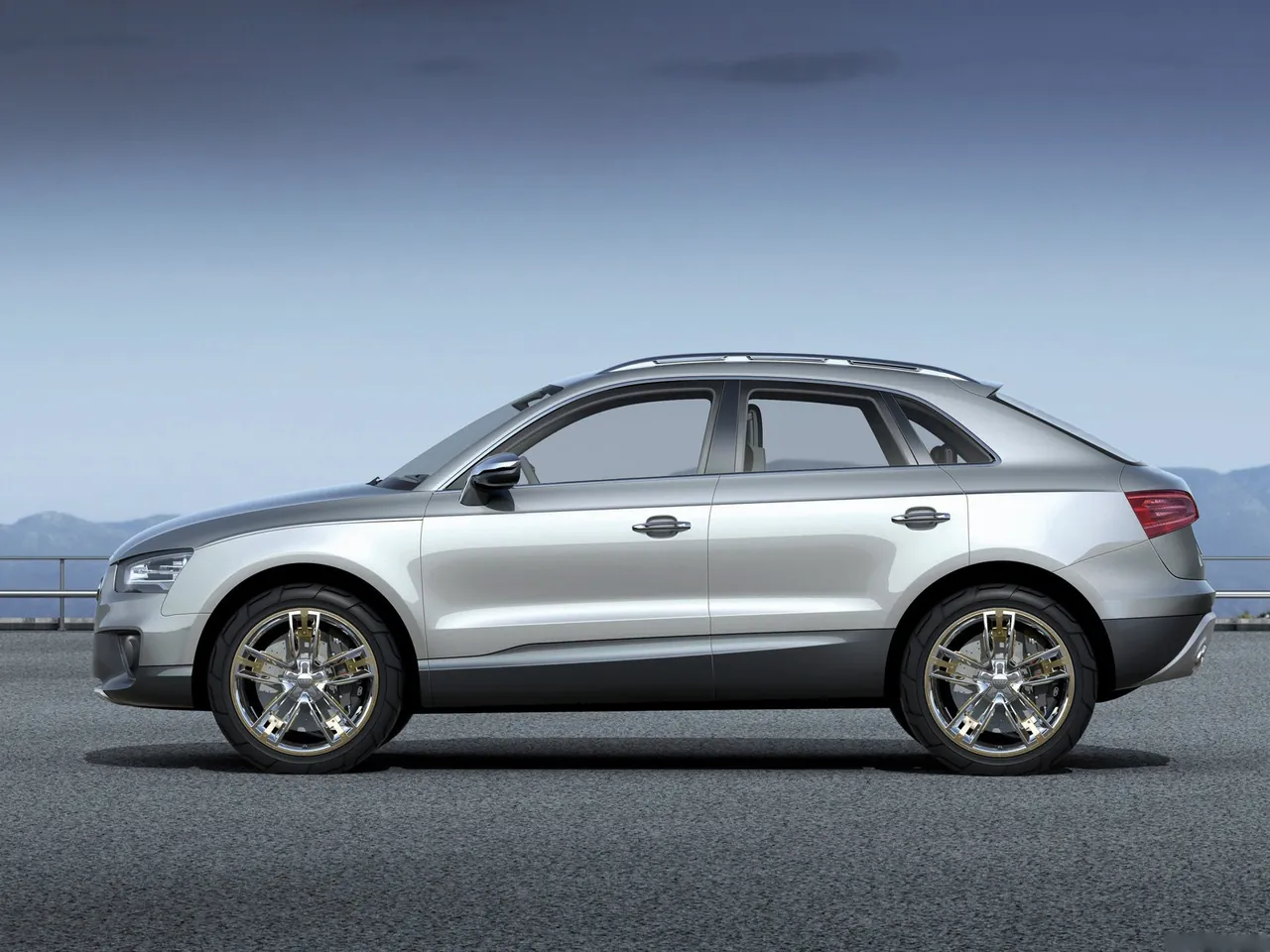 Audi Cross Coupe quattro Concept (2007) – boční profil