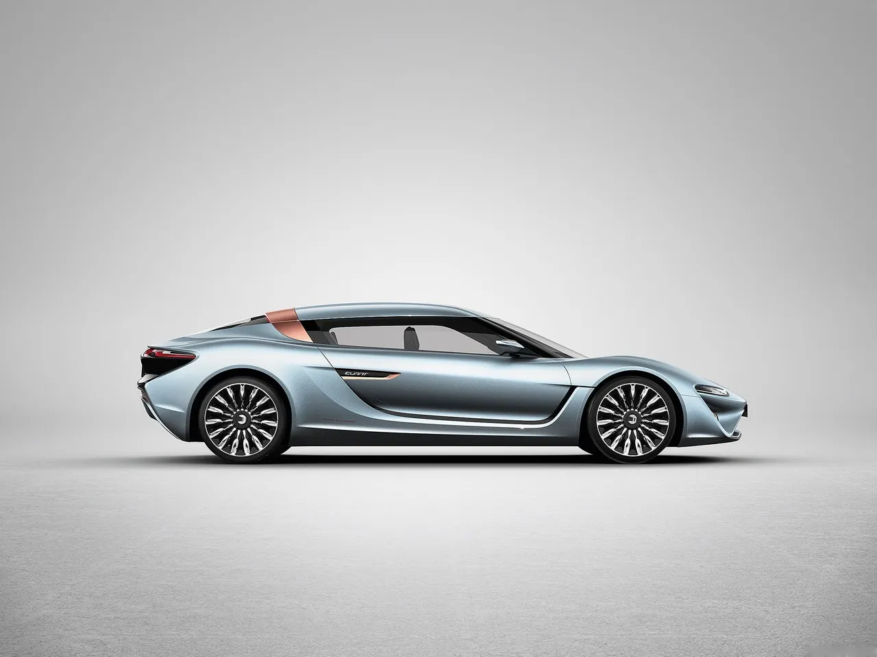 NanoFlowcell Quant e-Sportlimousine Concept (2014) – boční profil