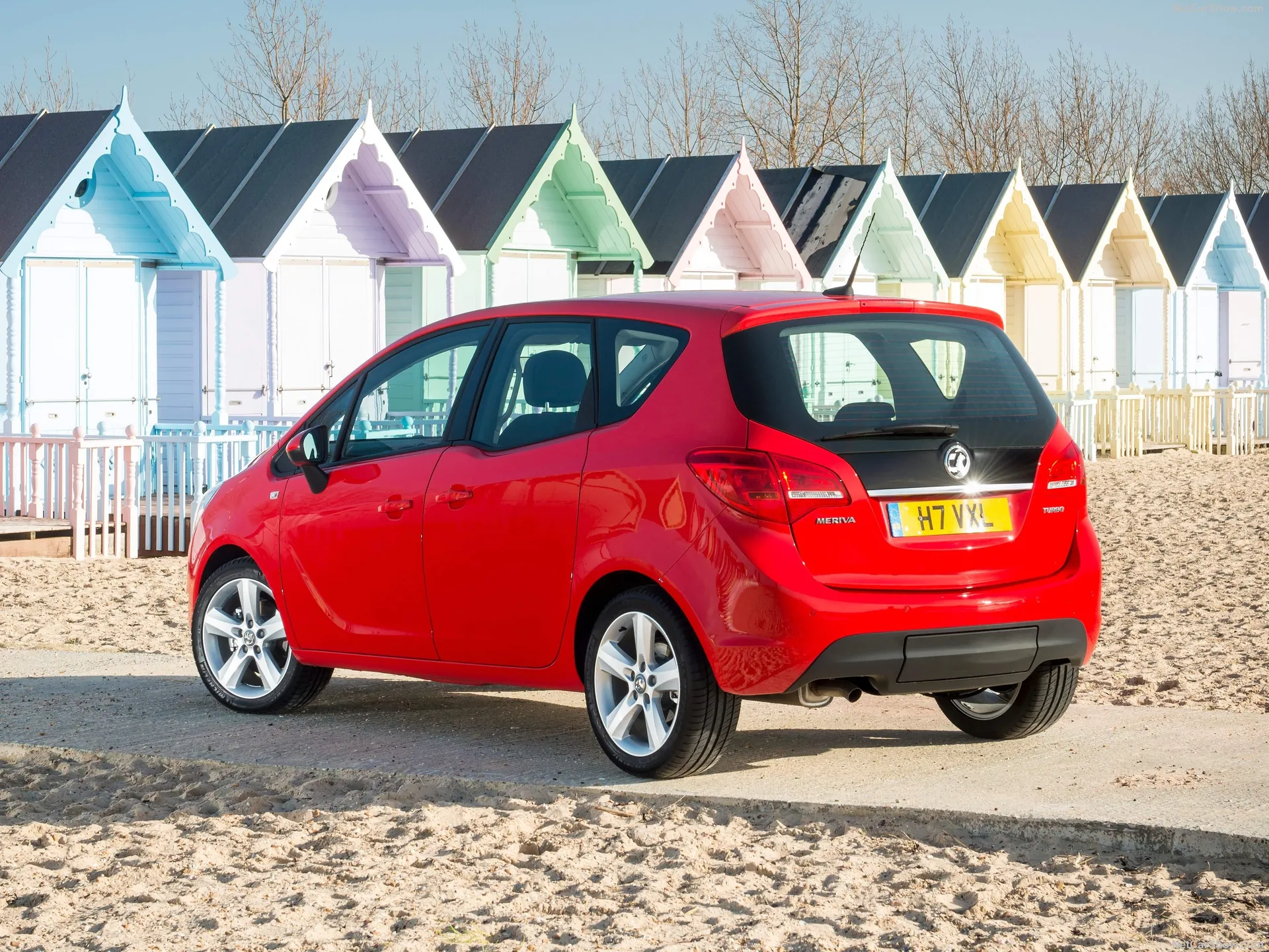 Vauxhall Meriva (2014) – zadní tříčtvrteční pohled