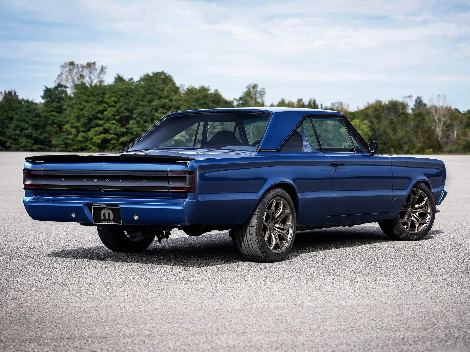 Plymouth GTX 1967 Electromod Concept (2024) - Rear Three-Quarter