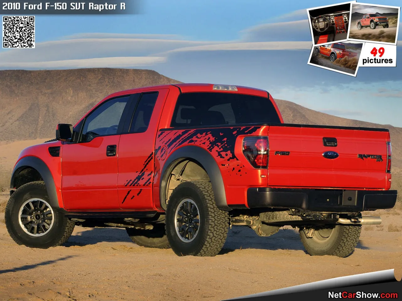 Ford F-150 SVT Raptor R (2010) – zadní tříčtvrteční pohled
