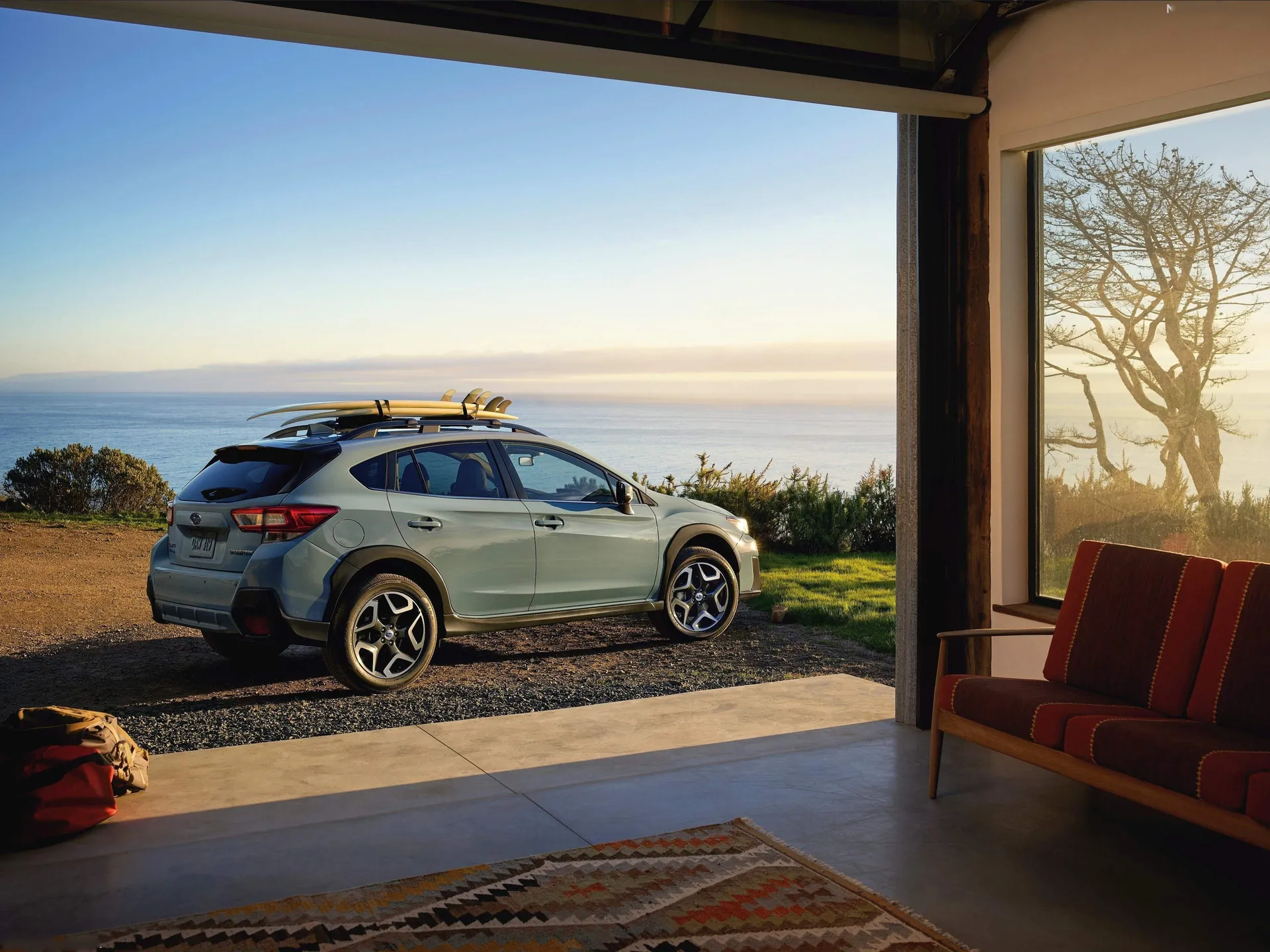 Subaru Crosstrek (2018) – zadní tříčtvrteční pohled