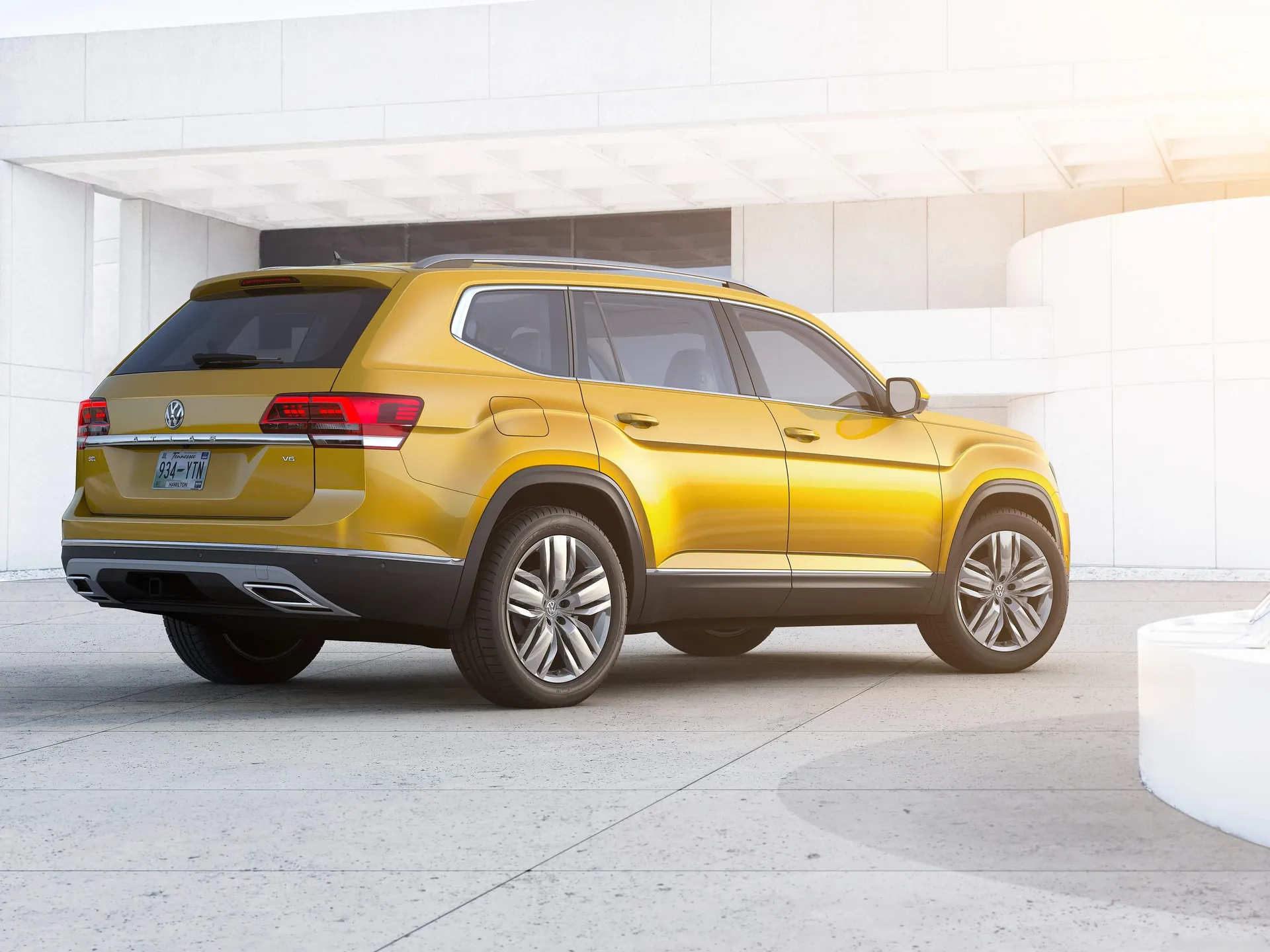 Volkswagen Atlas (2018) – zadní tříčtvrteční pohled