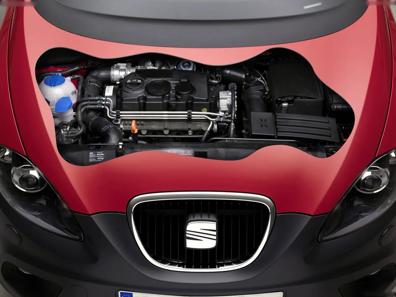 Seat Altea Freetrack (2008) – motorový prostor