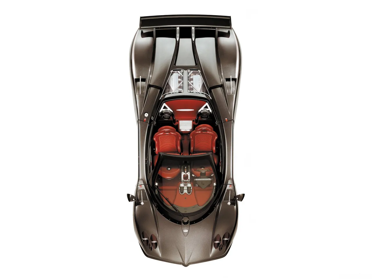Pagani Zonda Roadster F (2006) – pohled shora