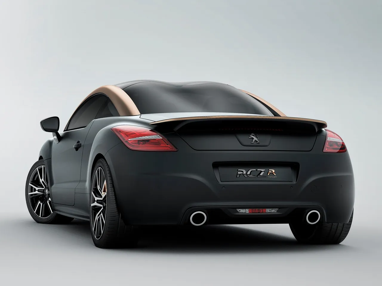 Peugeot RCZ R Concept (2012) – zadní tříčtvrteční pohled