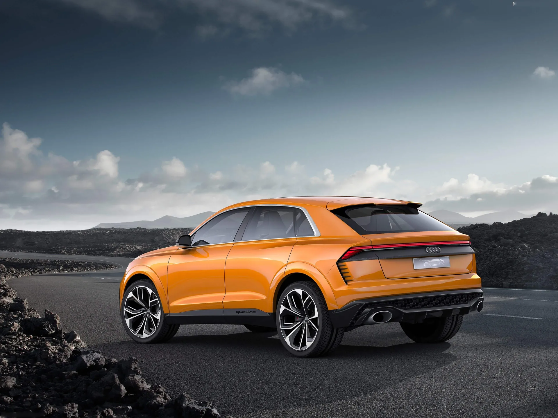 Audi Q8 Sport Concept (2017) – zadní tříčtvrteční pohled