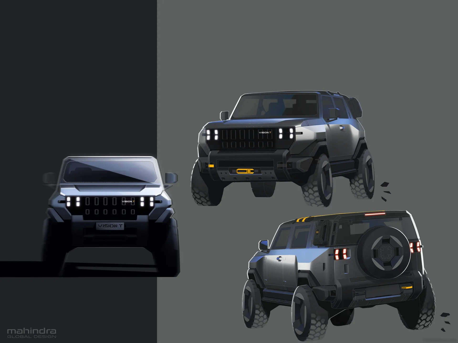 Mahindra Vision.T Concept (2025) – designové skici