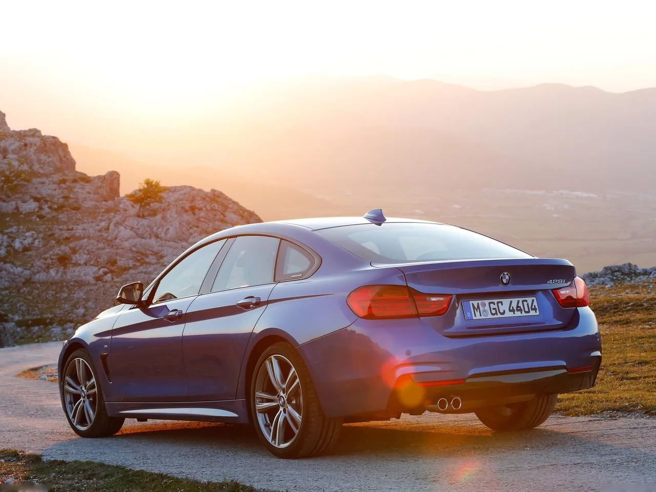 BMW 428i Gran Coupe M Sport (2015) – zadní tříčtvrteční pohled