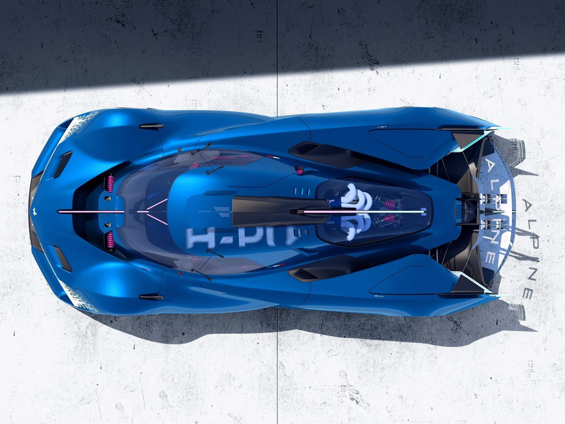 Alpine Alpenglow Hy6 Concept (2024) - Top view