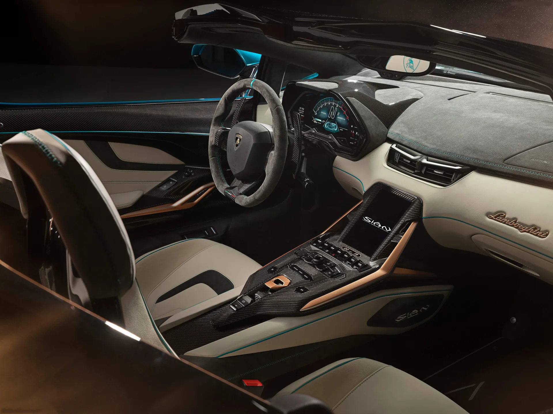 Lamborghini Sian Roadster (2021) – interiér