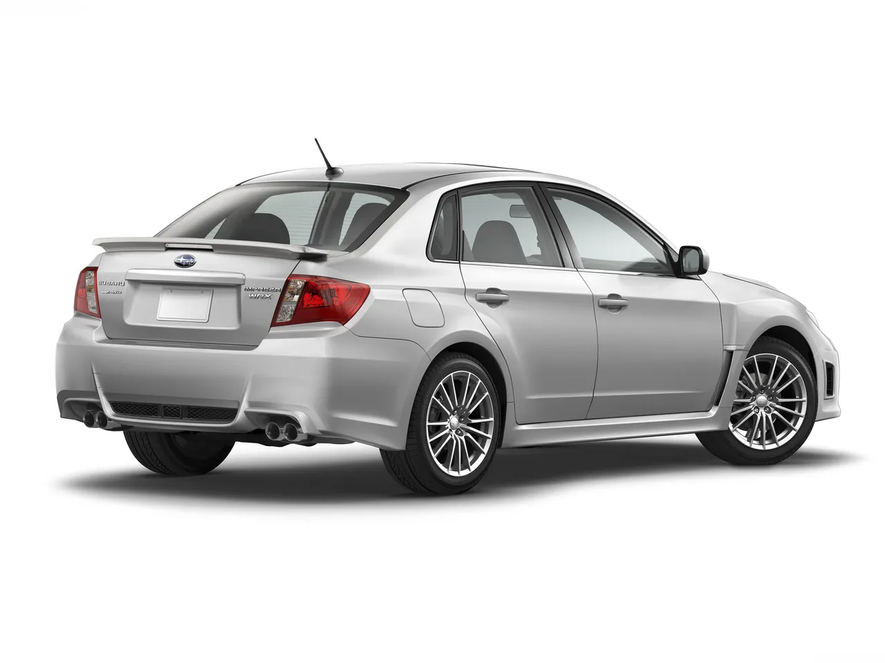 Subaru Impreza WRX (2011) – zadní tříčtvrteční pohled