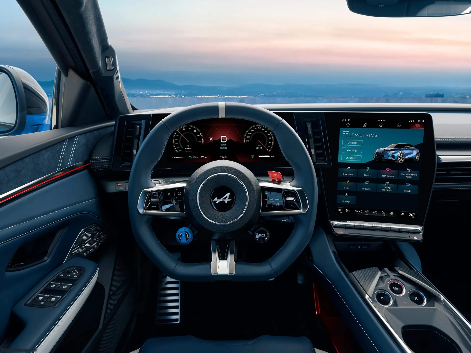 Alpine A390 (2026) – interiér
