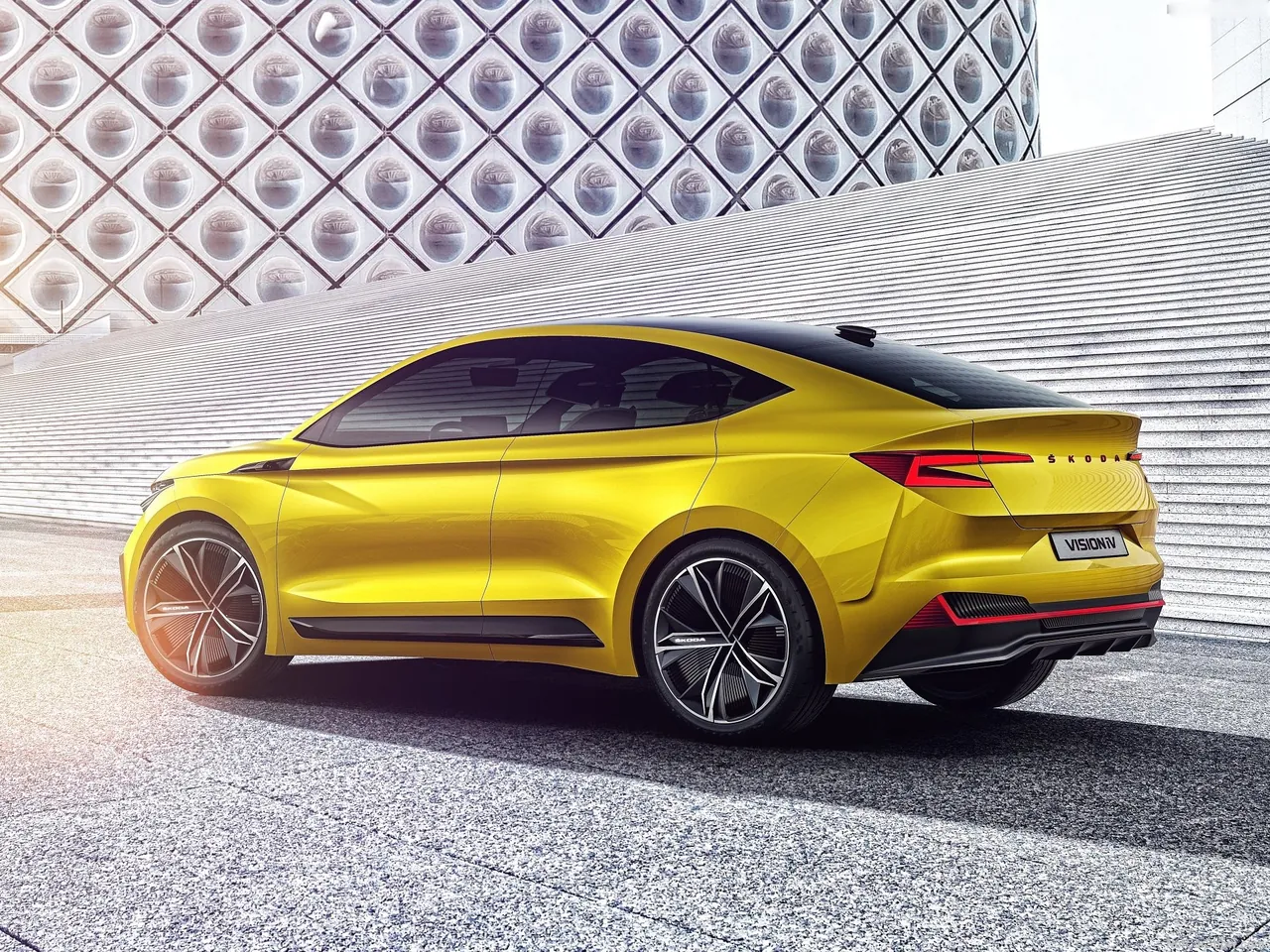 Skoda Vision iV Concept (2019) – zadní tříčtvrteční pohled