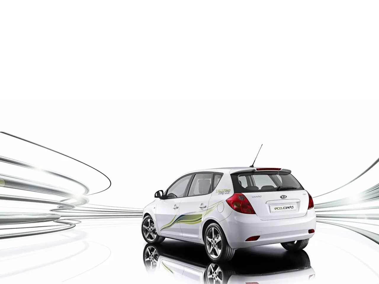 Kia eco ceed Concept (2008) – zadní tříčtvrteční pohled
