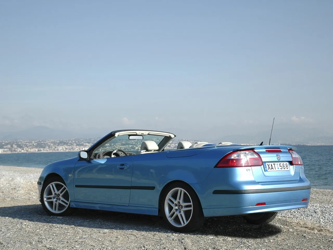 Saab 9-3 Convertible 20 Years Edition (2006) – zadní tříčtvrteční pohled