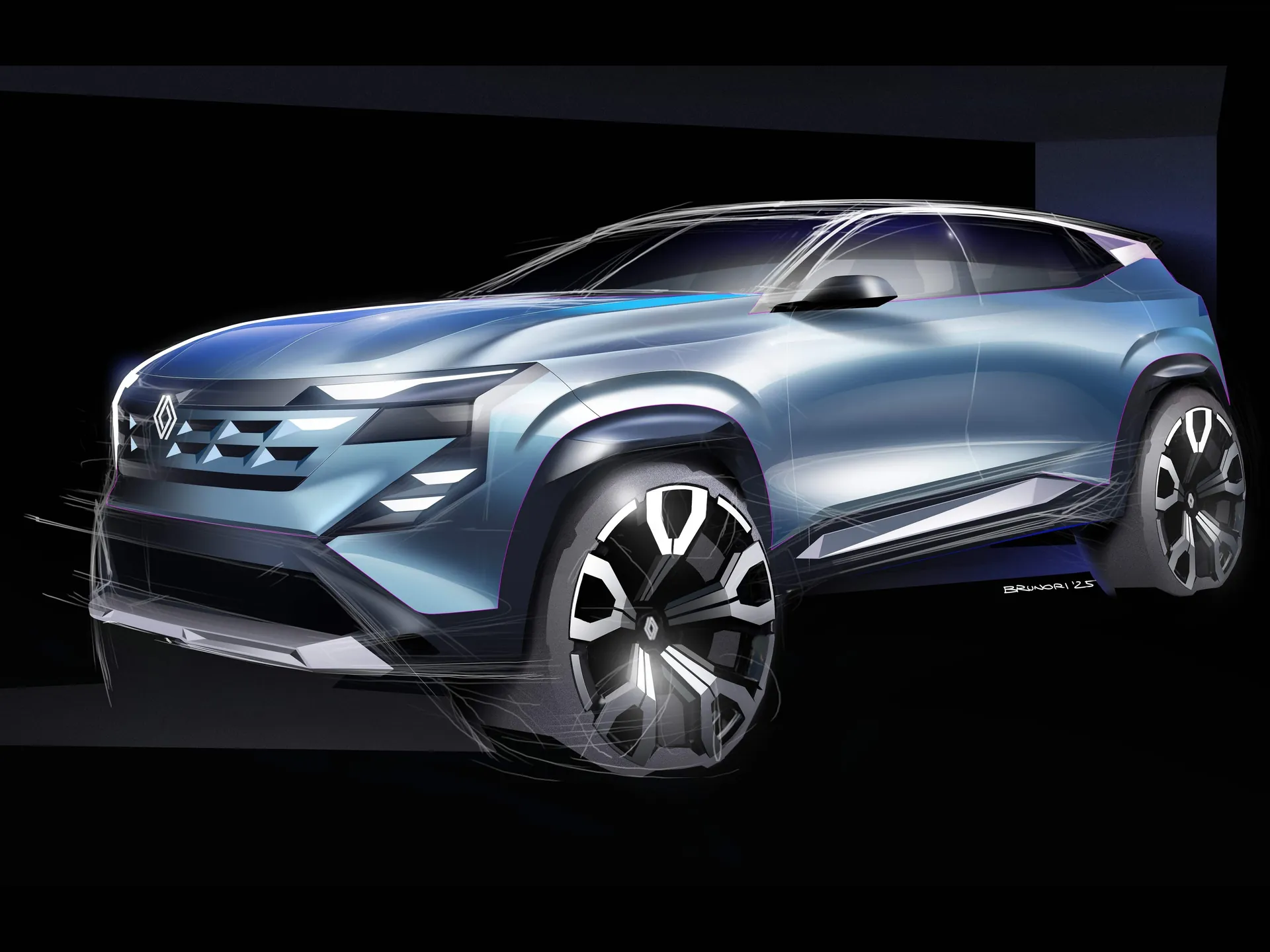 Renault Boreal (2026) – designové skici