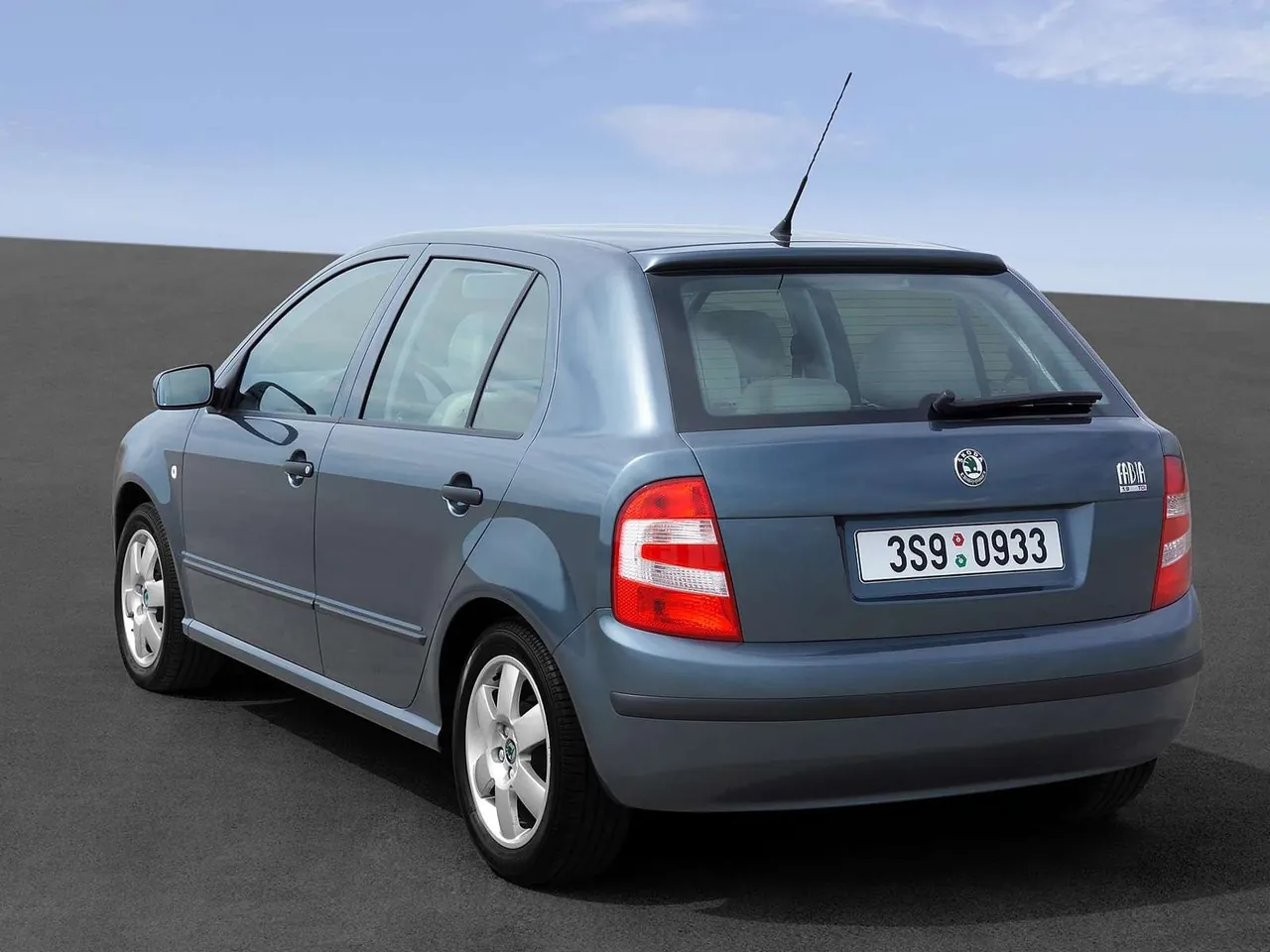 Skoda Fabia (2005) – zadní tříčtvrteční pohled