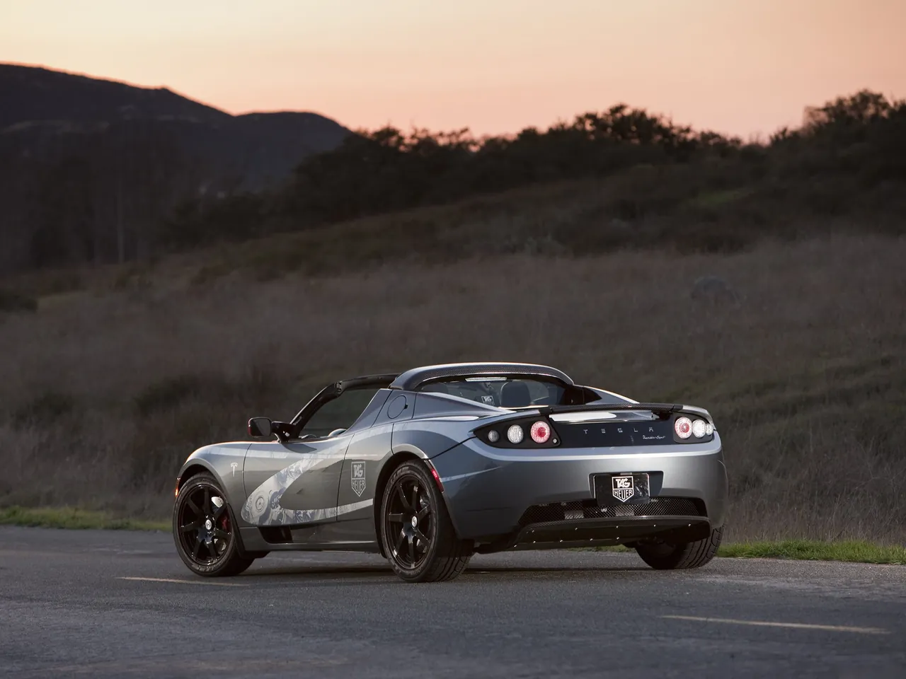 Tesla Roadster TAG Heuer (2010) – zadní tříčtvrteční pohled