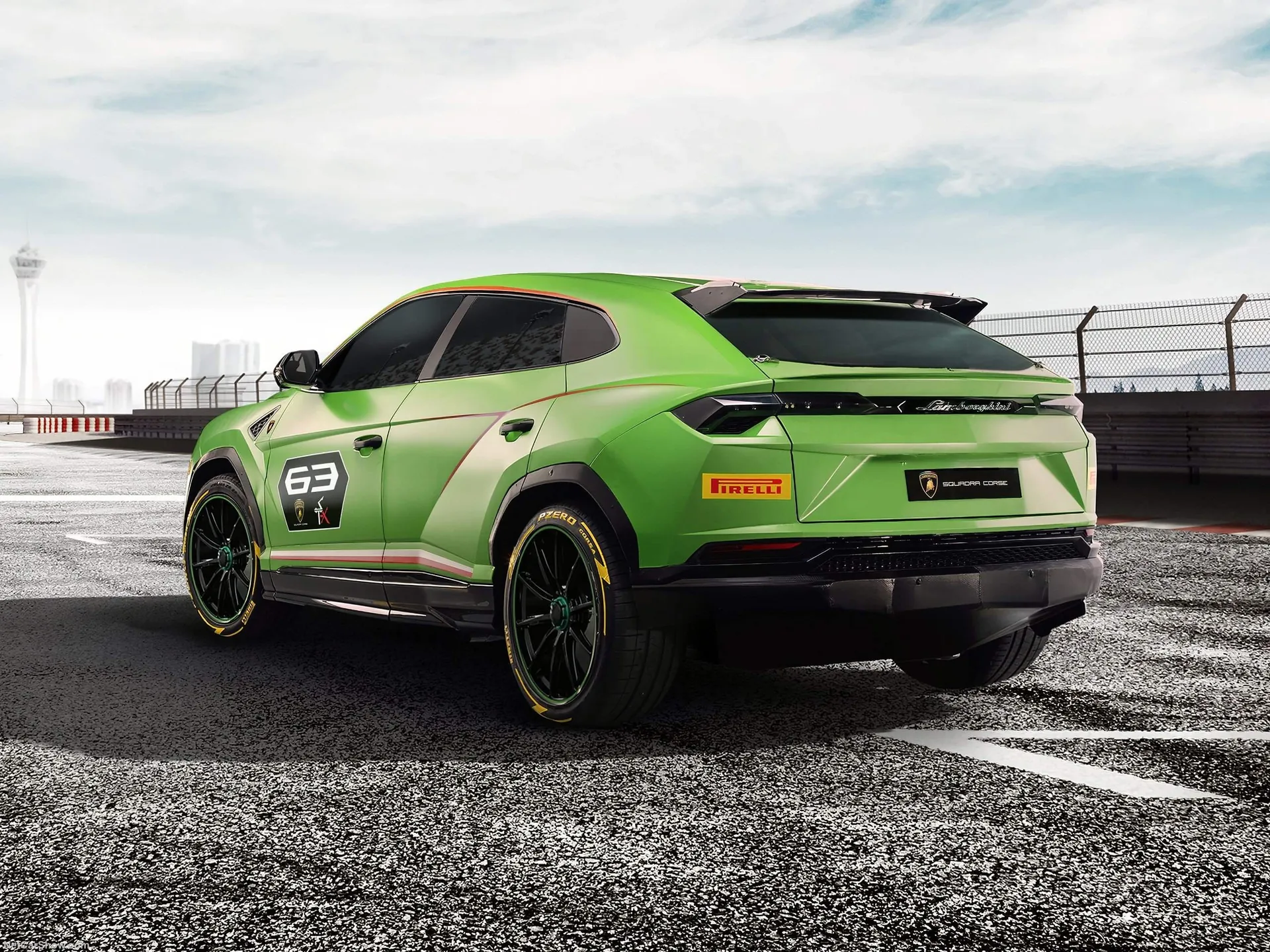 Lamborghini Urus ST-X Concept (2018) – zadní tříčtvrteční pohled