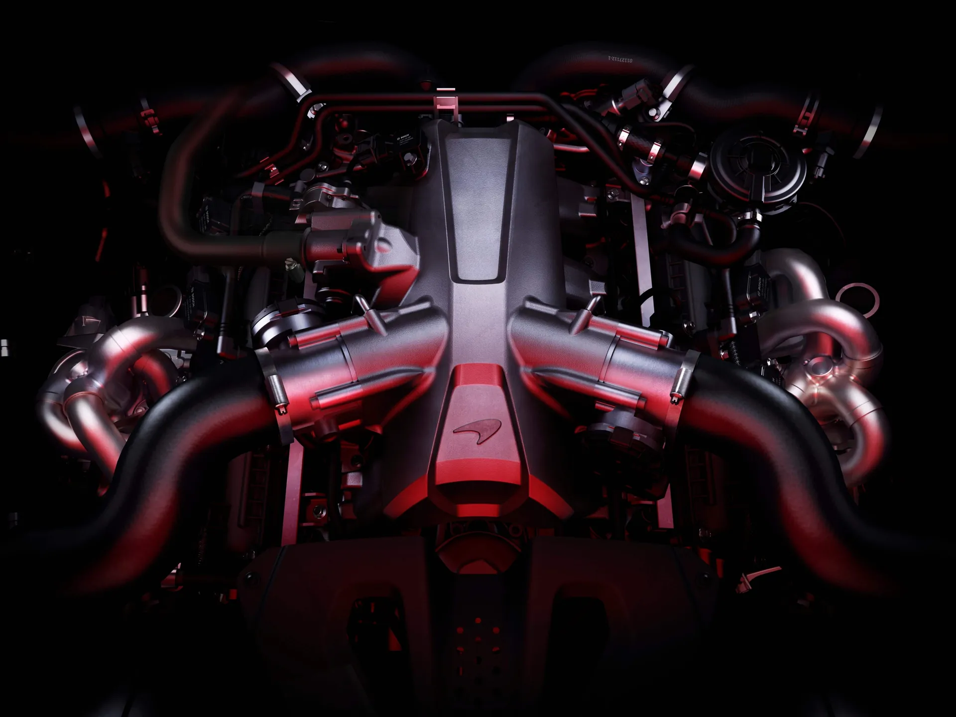 McLaren 720S (2018) – motorový prostor