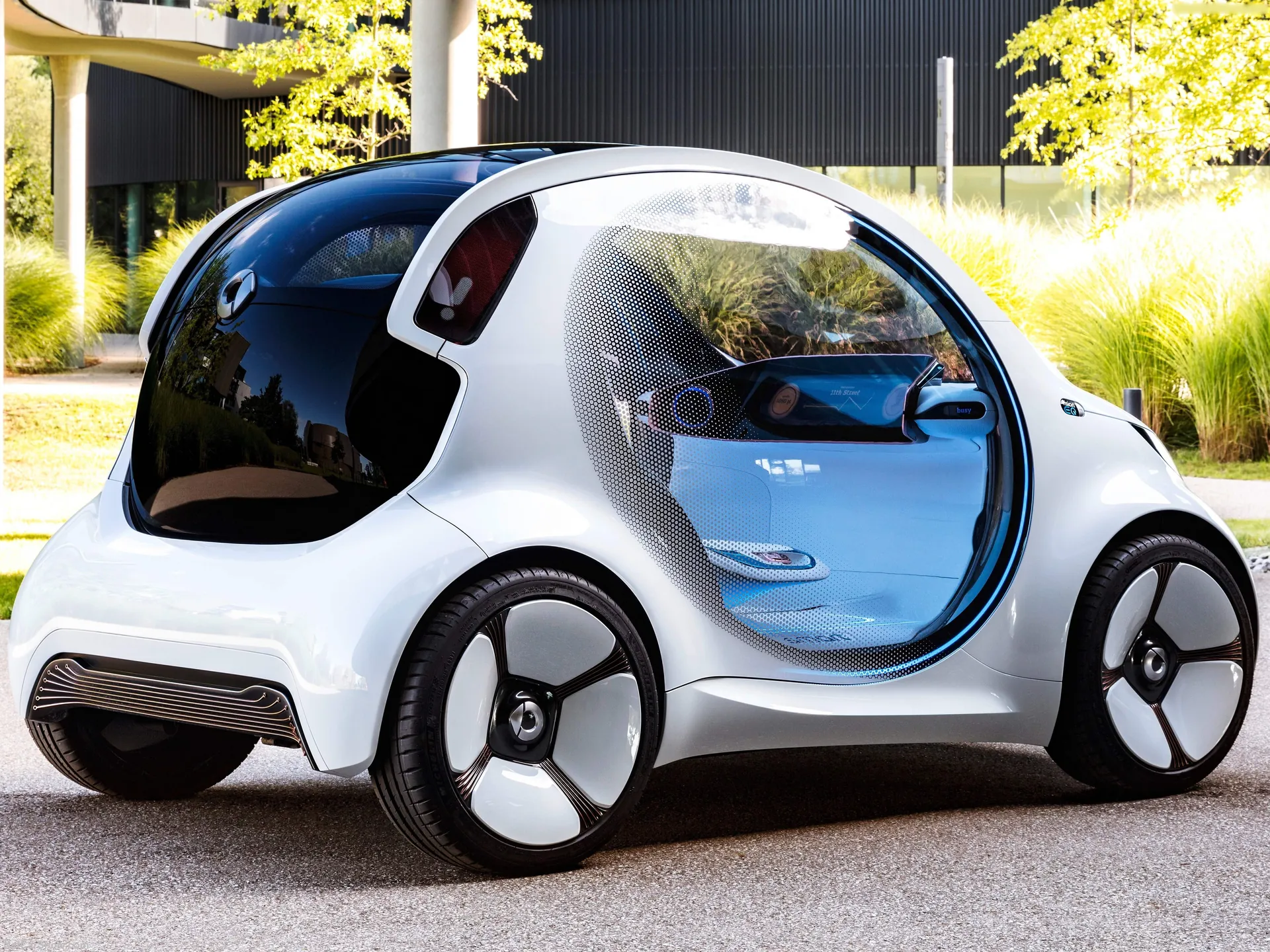 Smart Vision EQ ForTwo Concept (2017) – zadní tříčtvrteční pohled