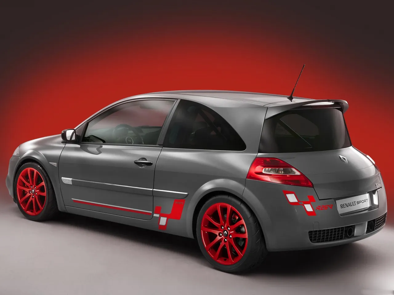Renault Megane R26.R (2009) – zadní tříčtvrteční pohled