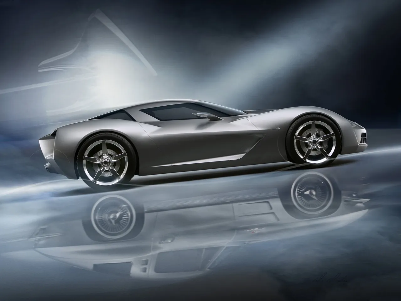 Chevrolet Stingray Concept (2009) – boční profil