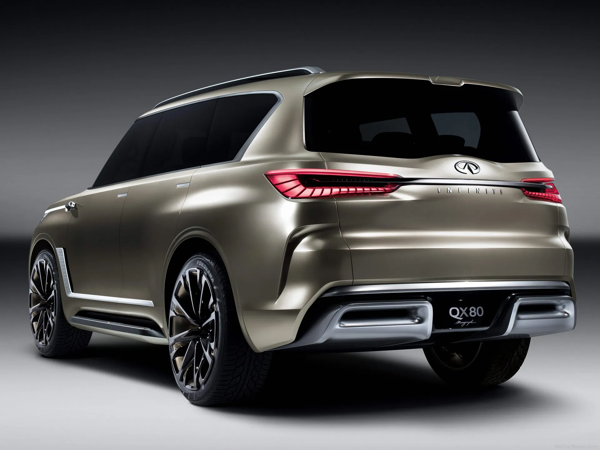 Infiniti QX80 Monograph Concept (2017) – zadní tříčtvrteční pohled