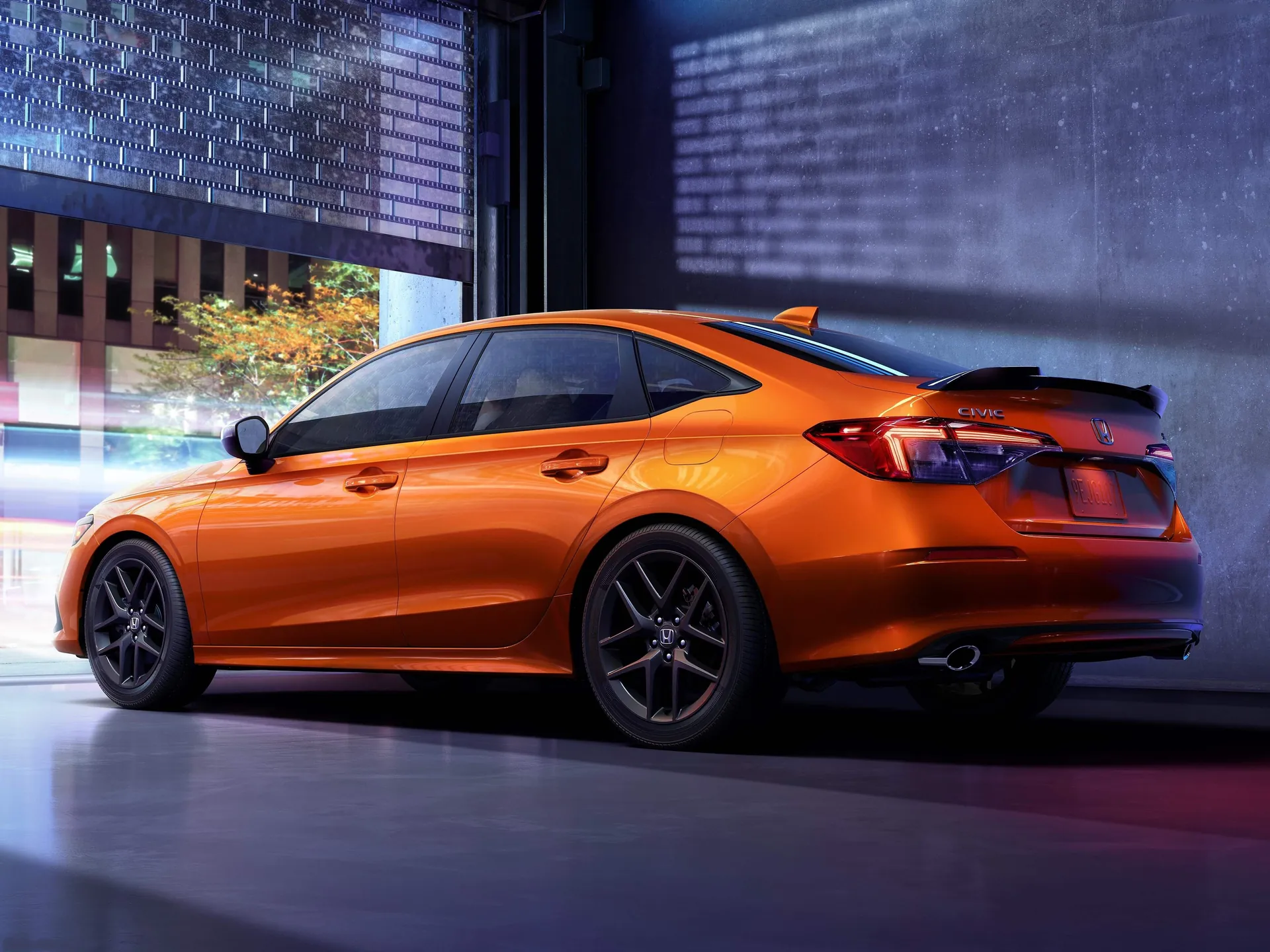 Honda Civic Si (2022) – zadní tříčtvrteční pohled
