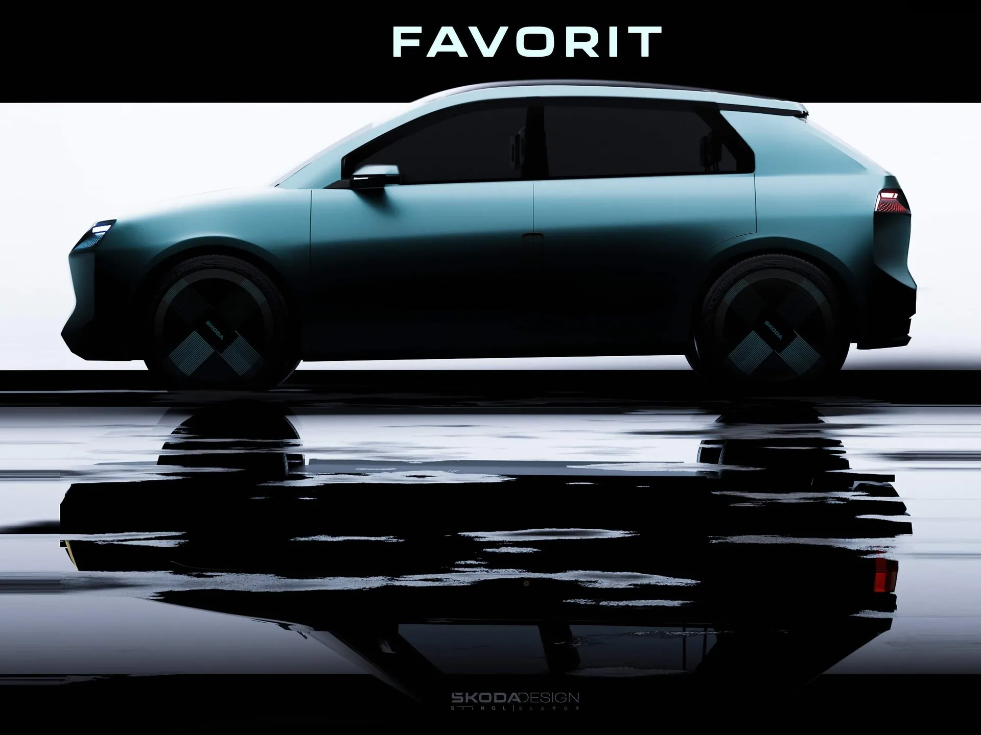 Skoda Favorit Concept (2025) – boční profil