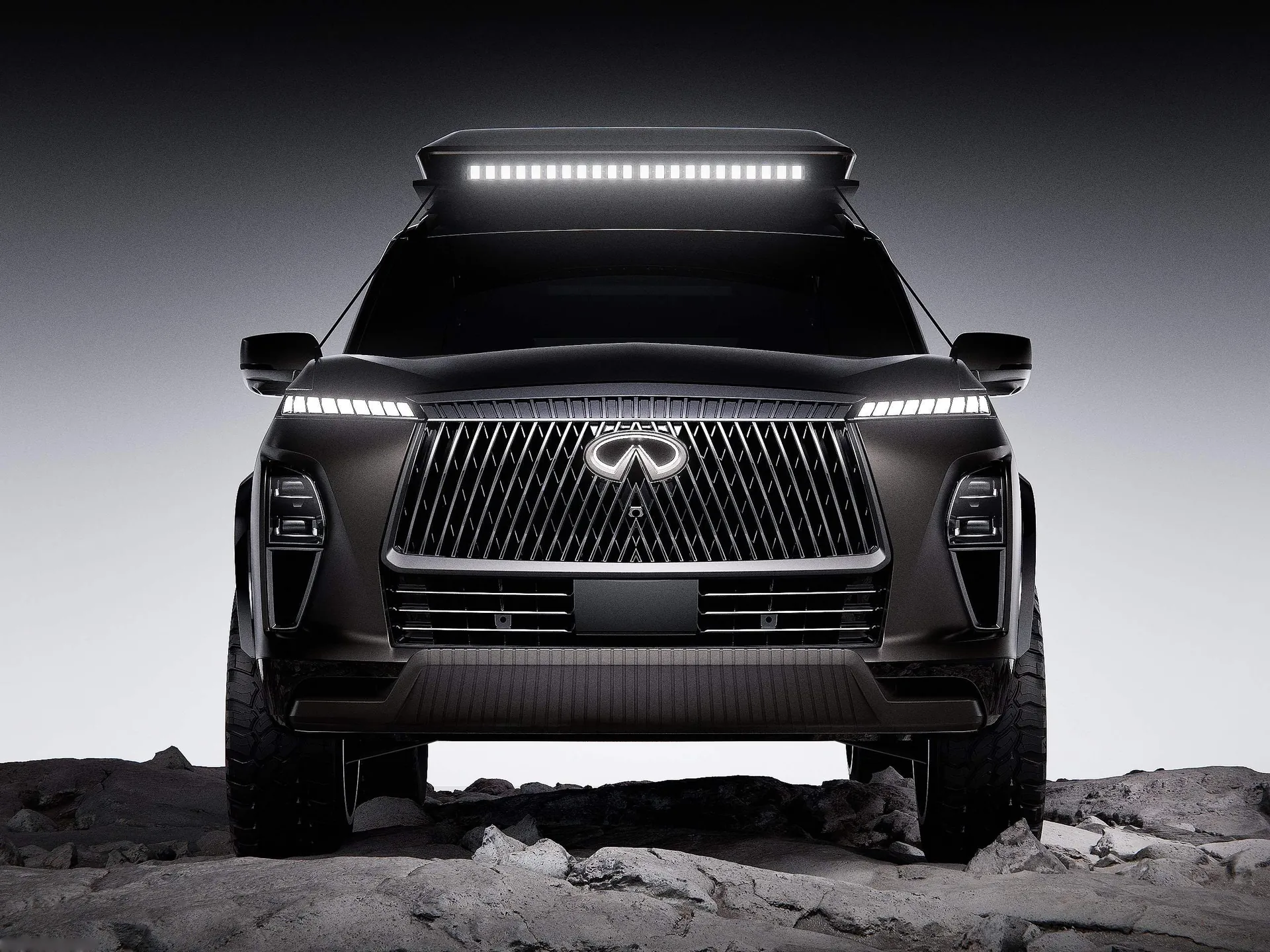 Infiniti QX80 Terrain Spec Concept (2025) – zepředu