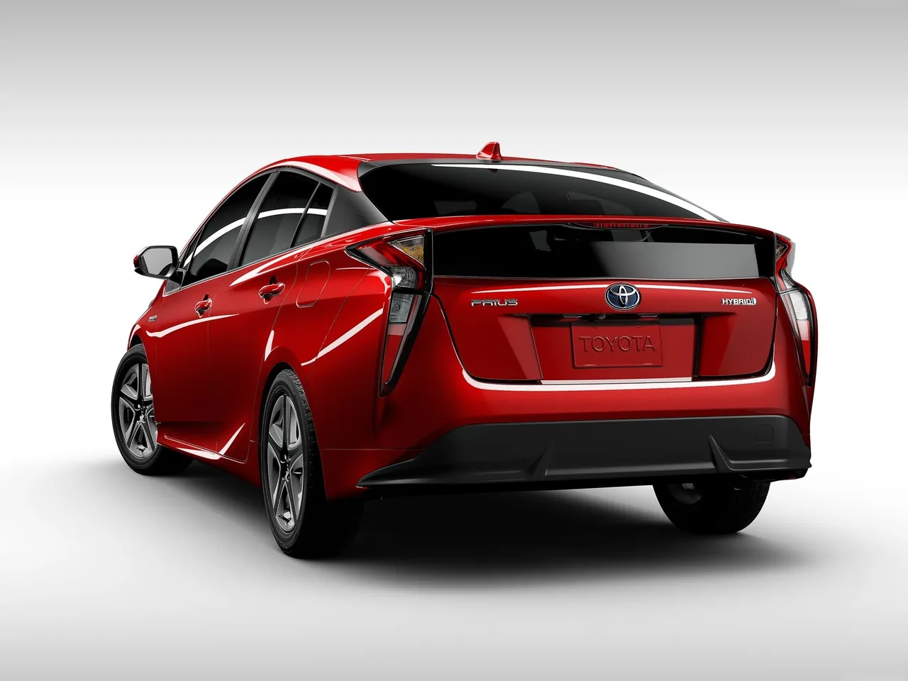 Toyota Prius (2016) – zadní tříčtvrteční pohled