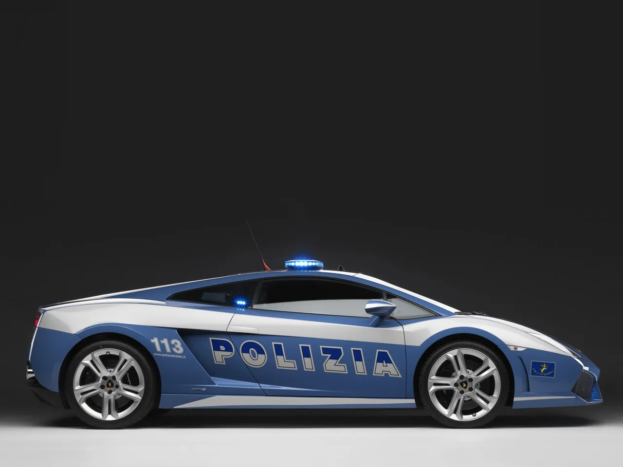 Lamborghini Gallardo LP560-4 Polizia (2009) – boční profil