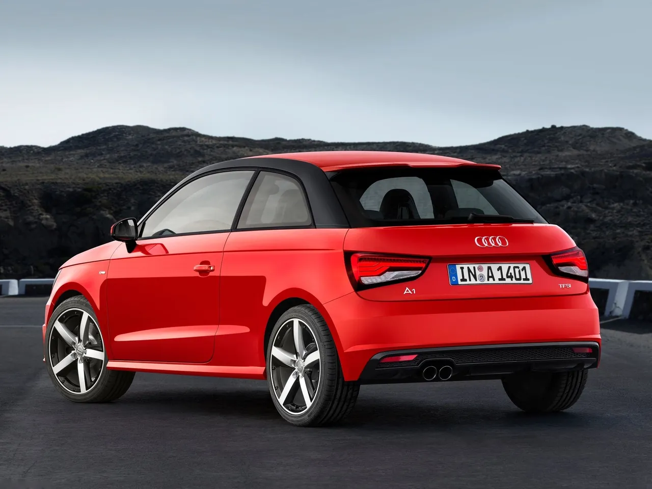 Audi A1 (2015) – zadní tříčtvrteční pohled