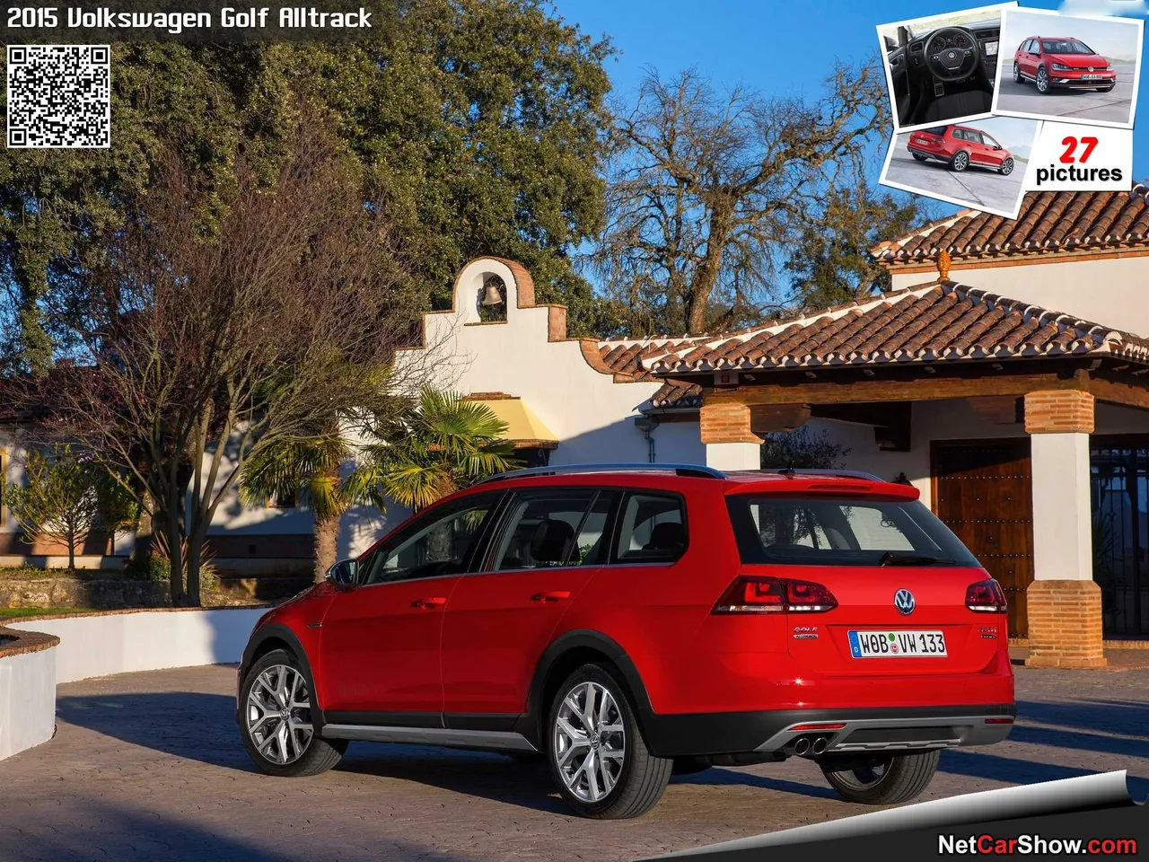 Volkswagen Golf Alltrack (2015) - Rear Three-Quarter