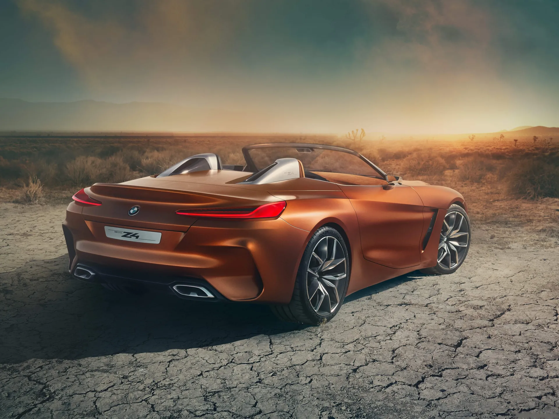 BMW Z4 Concept (2017) – zadní tříčtvrteční pohled