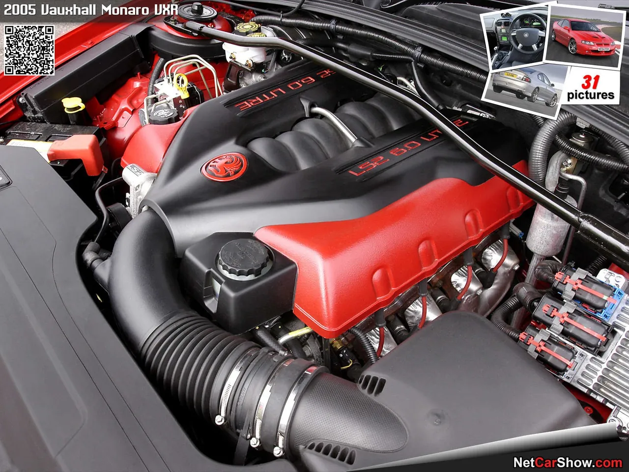 Vauxhall Monaro VXR (2005) – motorový prostor