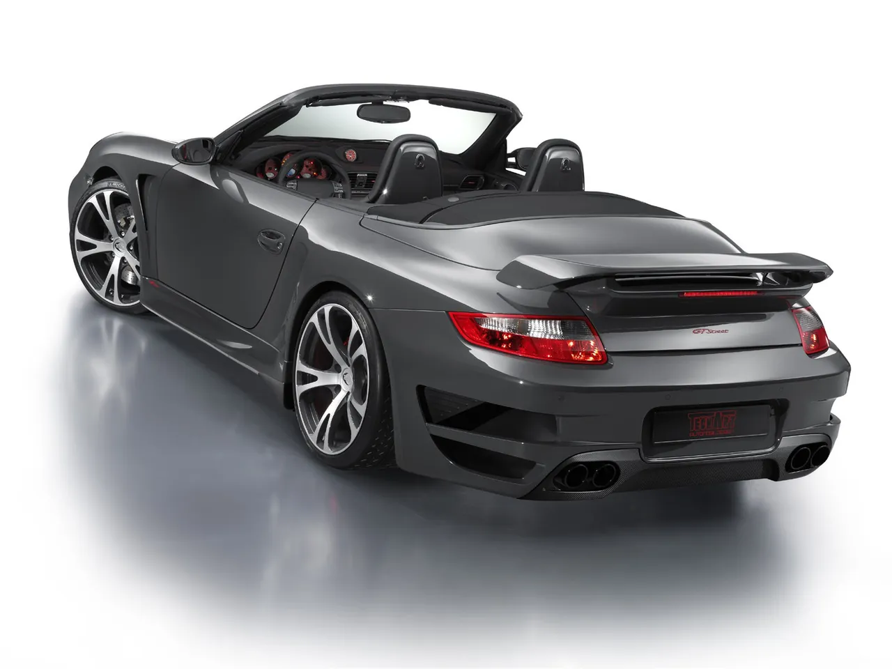 TechArt Porsche 911 Turbo GTstreet Cabrio (2008) - Rear Three-Quarter