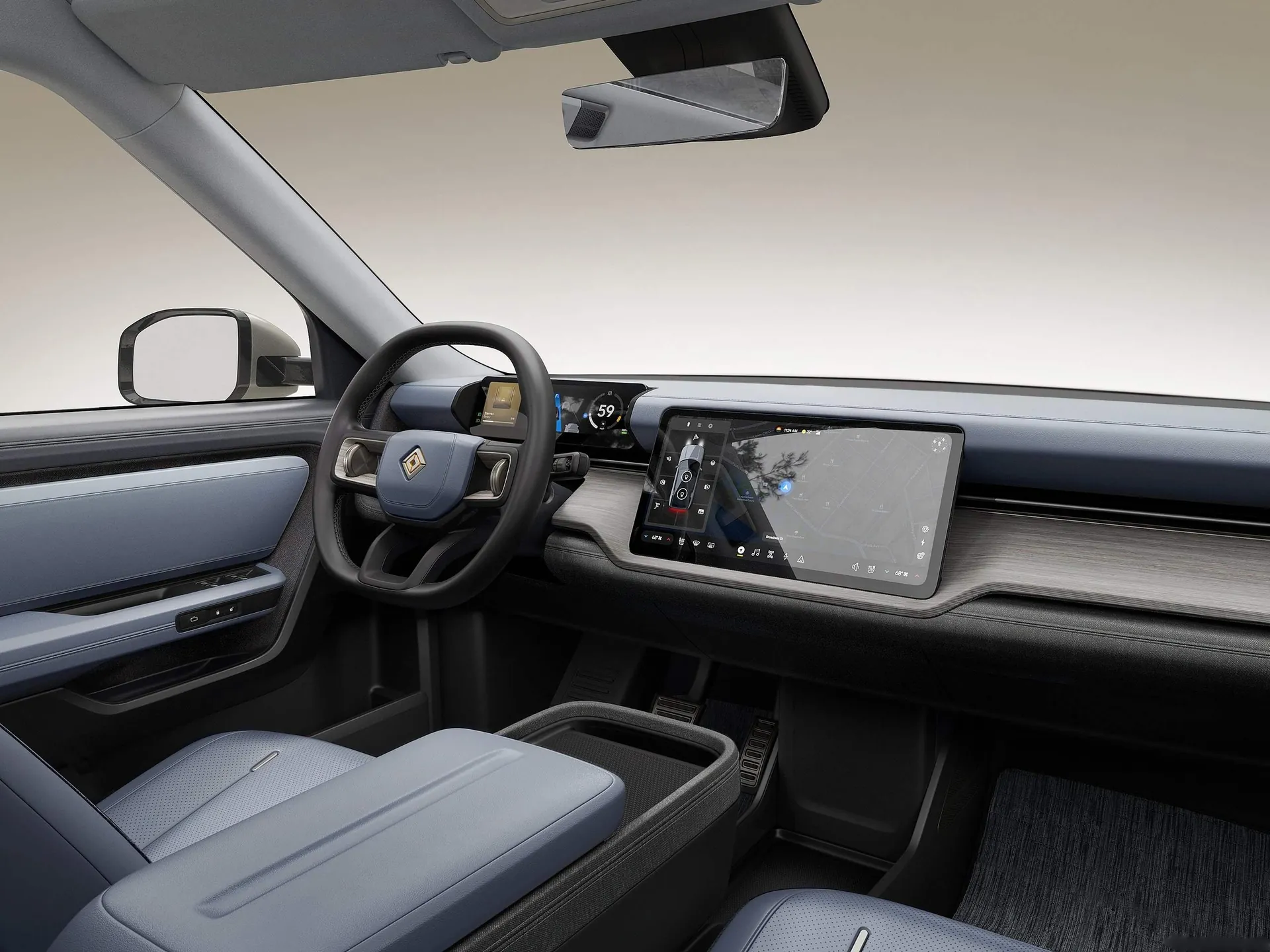 Rivian R2 (2027) – interiér