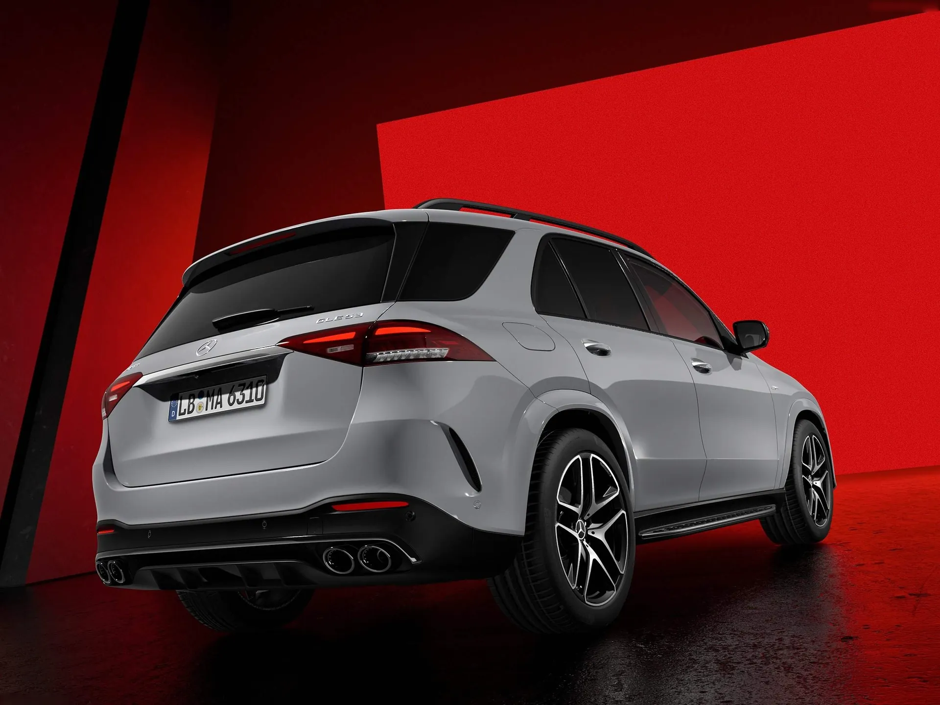 Mercedes-Benz GLE53 AMG (2024) – zadní tříčtvrteční pohled